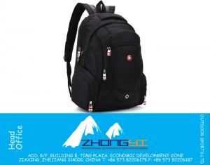 swiss military black casual backpack